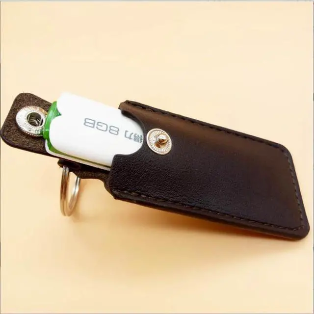 Alt view image 3 of 5 - 2PCS Leather USB Storage Case USB Flash Drive Leather Cover for USB Flash Drive Leather Case for USB Flash Drive Flash Drive Holder Case and Easy Storage