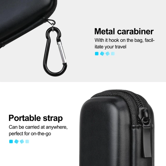 Alt view image 6 of 7 - USB Flash Drive Case, USB Storage Case, USB Holder Storage Bag, Thumb Drive Caes for SanDisk/Samsung USB Flash Drive Cases, Jump Drive Cases, Electronic Accessories Organizer, Black