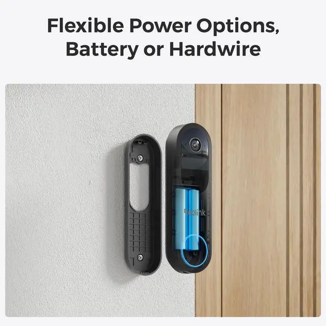 Alt view image 11 of 14 - Reolink Video Doorbell Battery with Chime - 2K Dual-Band Wi-Fi Battery Doorbell with 1:1 Head-to-Toe View, Person/Vehicle/Package Detection, IP65 Weatherproof