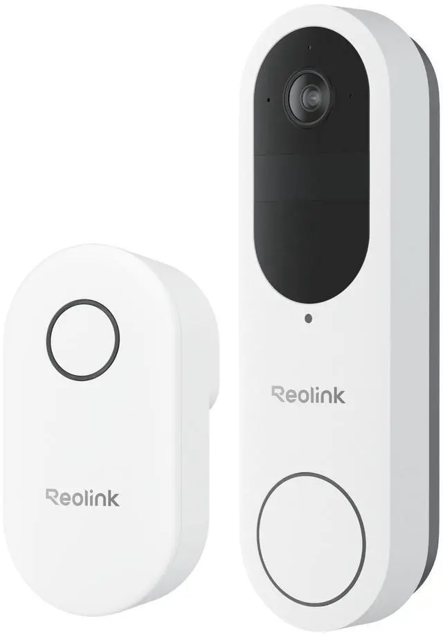 Alt view image 8 of 14 - Reolink Video Doorbell Battery with Chime - 2K Dual-Band Wi-Fi Battery Doorbell with 1:1 Head-to-Toe View, Person/Vehicle/Package Detection, IP65 Weatherproof White