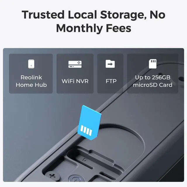 Alt view image 10 of 14 - Reolink Video Doorbell Battery - 2K Dual-Band Wi-Fi Battery Doorbell with 1:1 Head-to-Toe View, Person/Vehicle/Package Detection, IP65 Weatherproof White