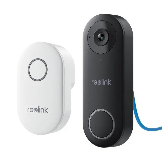 Alt view image 8 of 13 - Reolink 5MP PoE Camera Video Doorbell with Chime, 180° Wide View, 2-Way Audio, Easy Installation, Person Detection Video Doorbell PoE