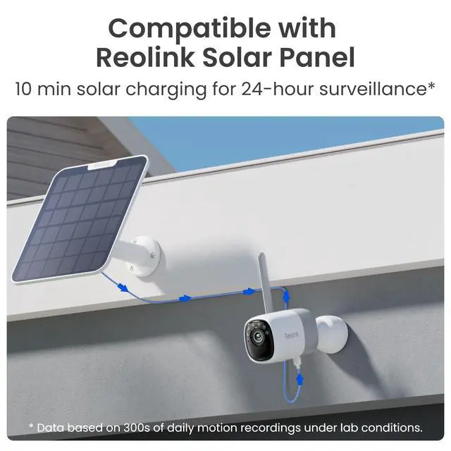 Alt view image 13 of 14 - Reolink 2K Wireless Battery Outdoor Security Camera, ColorX Night Vision, Wi-Fi 6, 10s Pre-recording, Reolink Altas with Solar Panel 2 6W Black 1-Pack