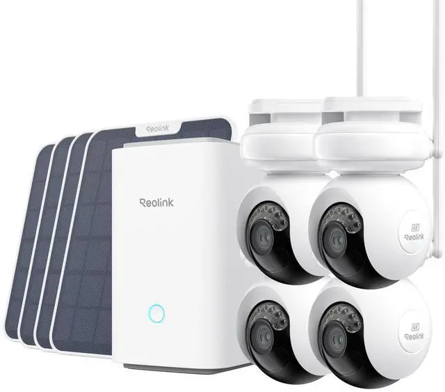 Alt view image 8 of 14 - Reolink Home Hub with Altas PT Ultra, Continuous Recording Battery Camera, 4K UHD, 20000mAh Battery, Up to 512GB microSD card, Home Hub with Altas PT Ultra + Solar Panel 2 4-Pack