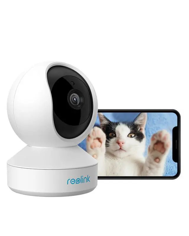 Alt view image 7 of 12 - Reolink Wireless Security Camera, Reolink E1 3MP HD Plug-in Indoor WiFi Camera for Home Security, Pan Tilt Baby Monitor/Pet Camera, Night Vision, Works with Alexa/Google Assistant