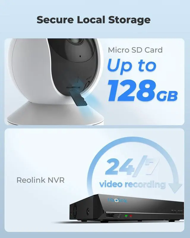 Alt view image 11 of 12 - Reolink Wireless Security Camera, Reolink E1 3MP HD Plug-in Indoor WiFi Camera for Home Security, Pan Tilt Baby Monitor/Pet Camera, Night Vision, Works with Alexa/Google Assistant