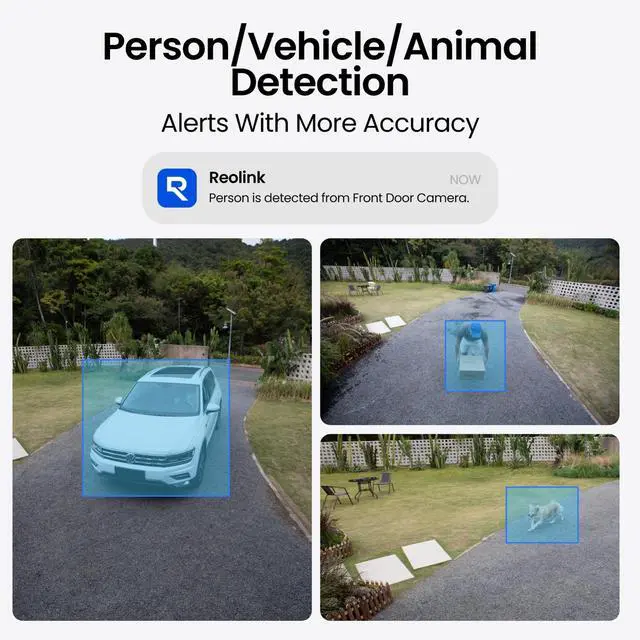 Alt view image 18 of 20 - Reolink Security Camera Outdoor, IP PoE Dome Surveillance Camera, Smart Human/Vehicle Detection, Work with Smart Home, 100ft 5MP HD IR Night Vision, Up to 256GB Micro SD Card - RLC-520A