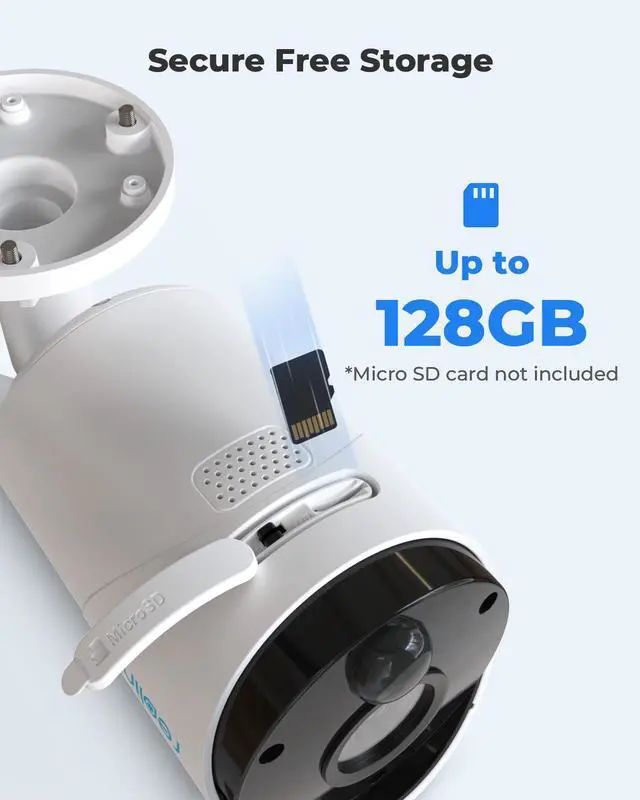 Alt view image 13 of 14 - Reolink Wireless Security Camera Outdoor 3MP HD, Rechargeable Battery-Powered, 2.4GHz WiFi, Night Vision, 2-Way Talk, Works with Alexa, Local SD Storage Smart Alarm - Argus Eco