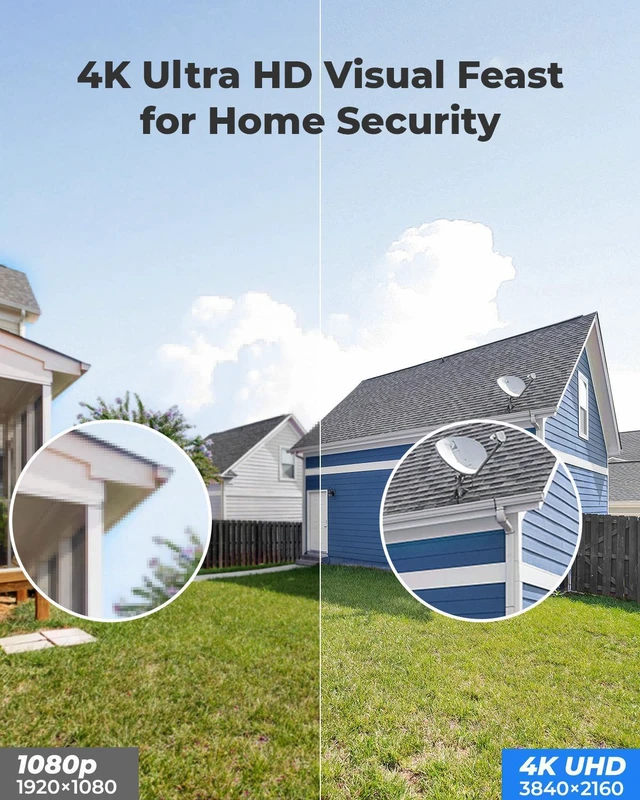 Alt view image 10 of 14 - Reolink RLC-820A 4K 8MP Outdoor Security Camera, Smart Human/Vehicle Detection PoE IP Camera Work with Google Assistant Audio Dome, 256GB Micro SD (not Included) Storage for 24/7 Recording
