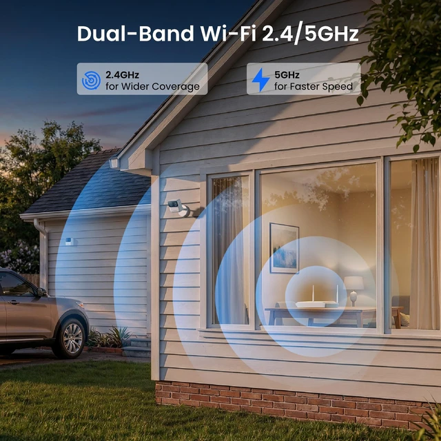 Alt view image 4 of 7 - Reolink Argus MagiCam 2MP Wireless Security Camera Magnetic Mount, 9-Month Battery, Dual-Band Wi-Fi, IP67