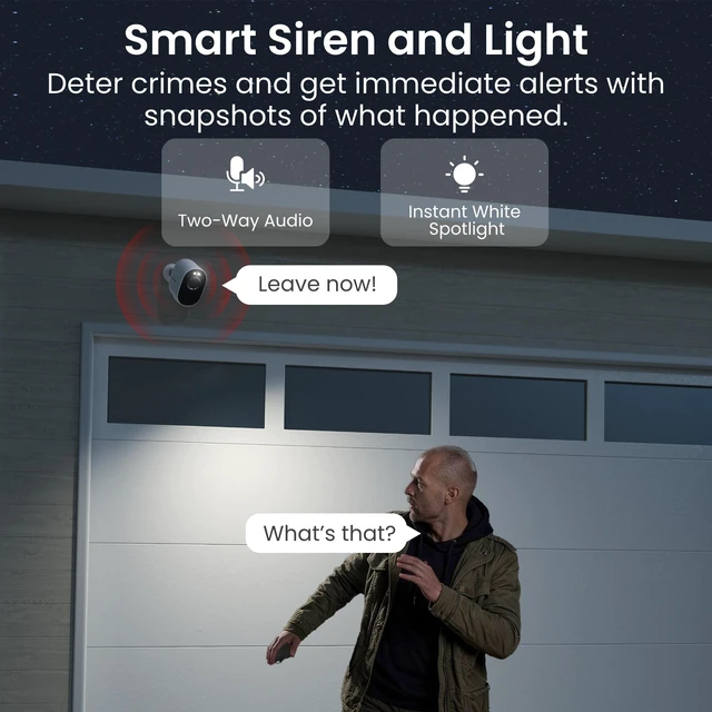 Alt view image 5 of 7 - Reolink Argus 3 Pro 5MP Wireless Outdoor Security Camera with Solar Panel, Color Night Vision, Dual-Band Wi-Fi, Smart Detection & 2-Way Audio