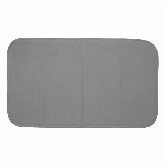 Main image of Premium Reversible Dish Drying Mat for Kitchen: 16" x 28" Ultra-Absorbent, Long-Lasting, No Condensation, and Oversized for Large Pots and Pans - 1 Pack, Pewter