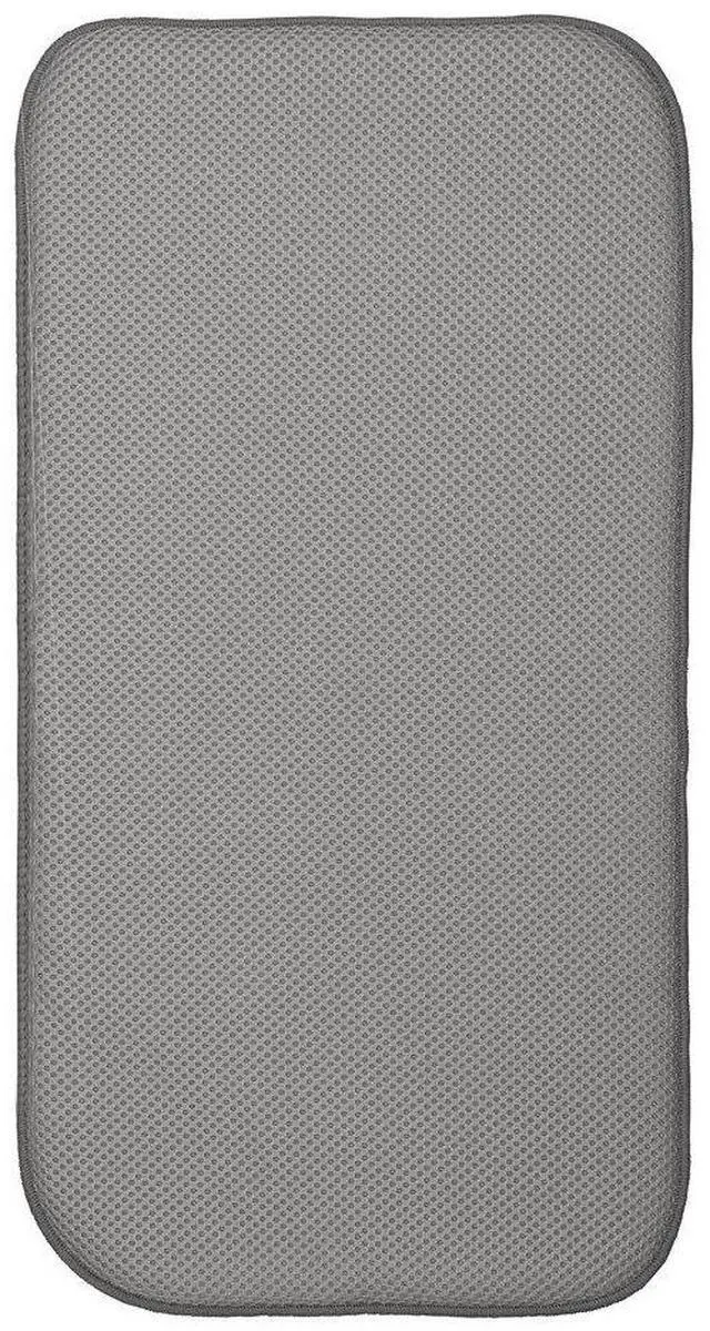 Main image of iDry Absorbent Kitchen Countertop Dish Drying Mat - 18" x 9", Mini, Pewter/Ivory