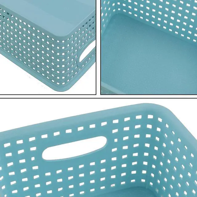 Alt view image 2 of 7 - Plastic Storage Baskets/Bins Organizer for Bathroom, 6-Pack