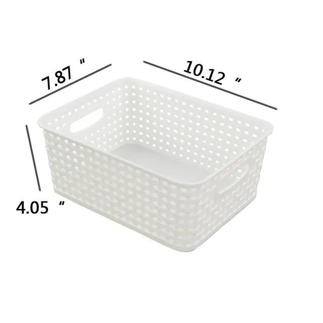 Alt view image 3 of 7 - Plastic Storage Baskets/Bins Organizer for Bathroom, 6-Pack