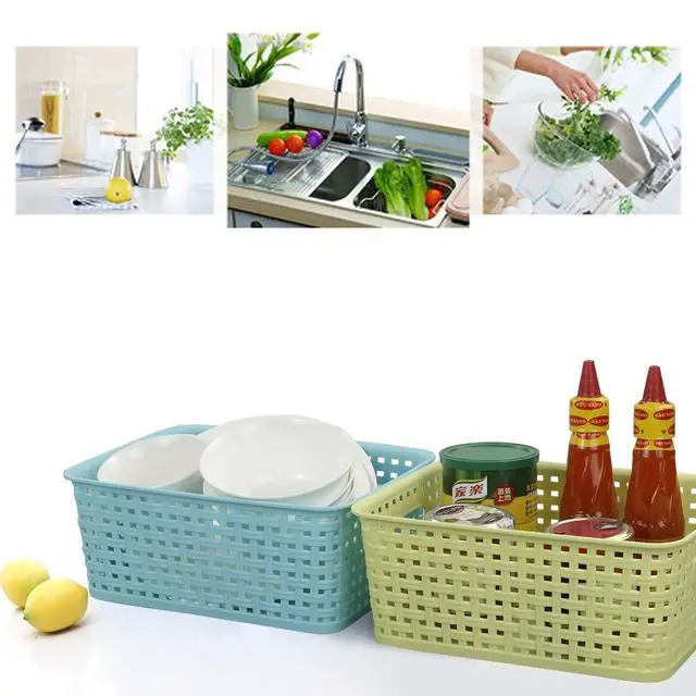 Alt view image 5 of 7 - Plastic Storage Baskets/Bins Organizer for Bathroom, 6-Pack