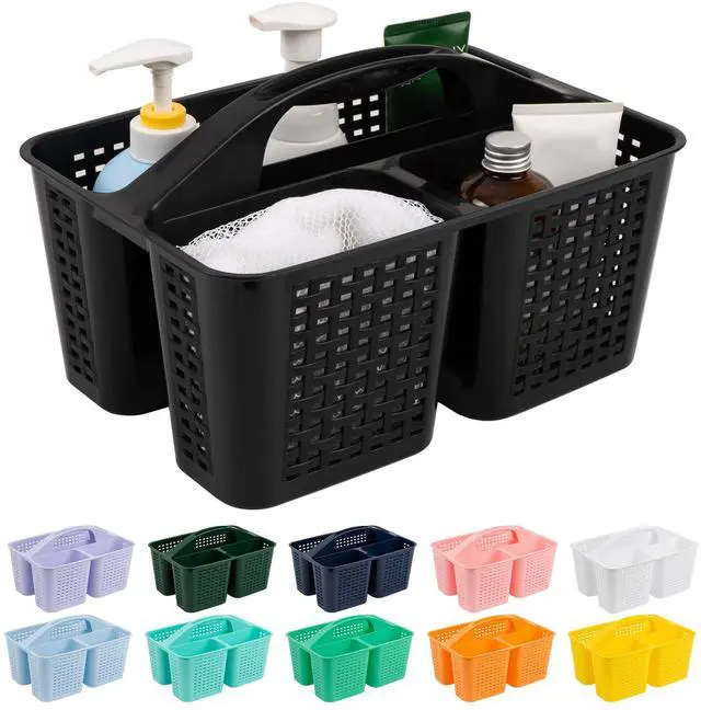 Main image of Portable Shower Caddy, Caddy Organizer with Handle, Plastic Shower Basket Hold Soap, Shampoo, Hair Supplies and Beauty Products, Cleaning Supplies Organizer for Home, Dorm, Shelf and Cabinet