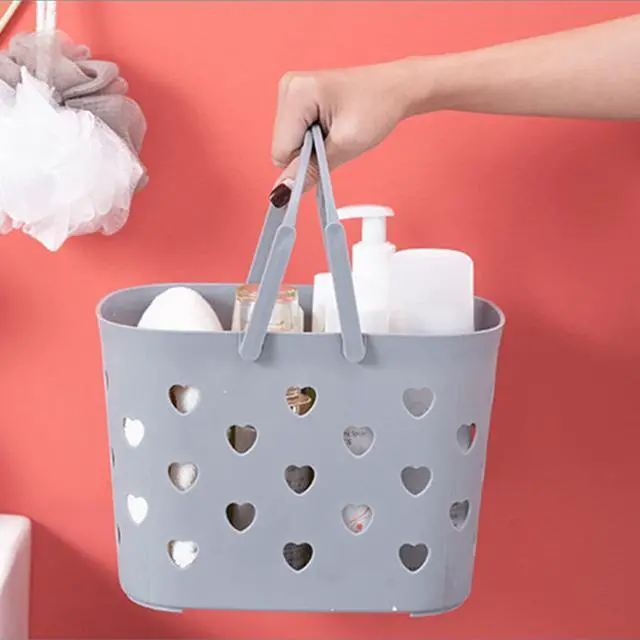 Alt view image 5 of 7 - 4 Pack Portable Shower Caddy Basket, Plastic Storage Basket with Handle, Caddy Organizer Bin for Bathroom, College Dorm, Pantry, Kitchen