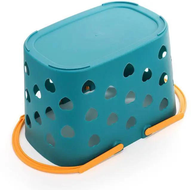 Alt view image 6 of 7 - 4 Pack Portable Shower Caddy Basket, Plastic Storage Basket with Handle, Caddy Organizer Bin for Bathroom, College Dorm, Pantry, Kitchen
