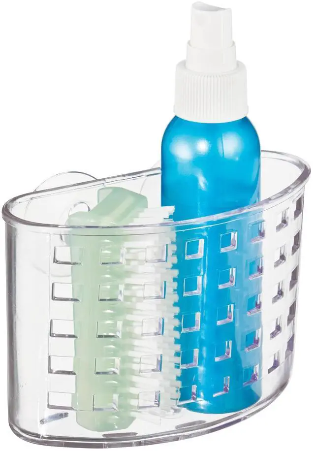 Main image of Suction Cup Shower Caddy Basket, Clear