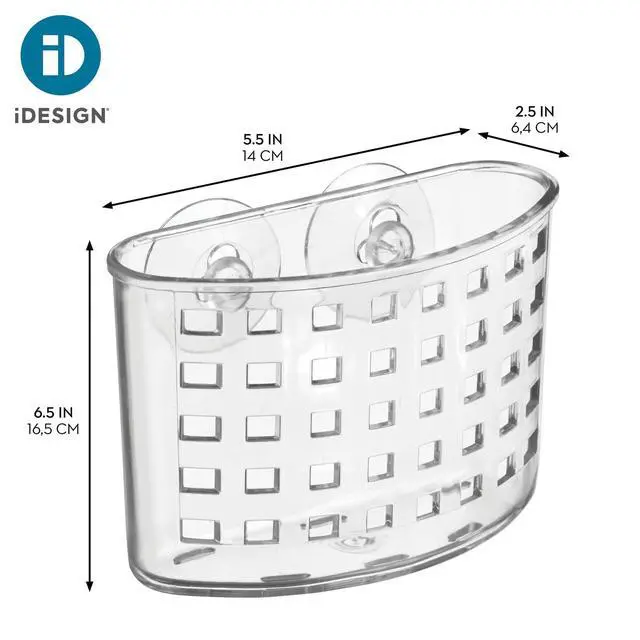 Alt view image 4 of 7 - Suction Cup Shower Caddy Basket, Clear