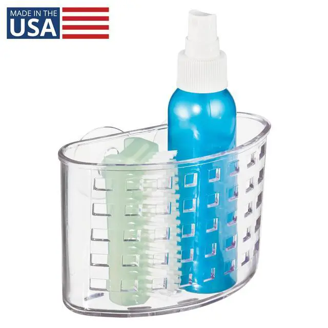 Alt view image 2 of 7 - Suction Cup Shower Caddy Basket, Clear