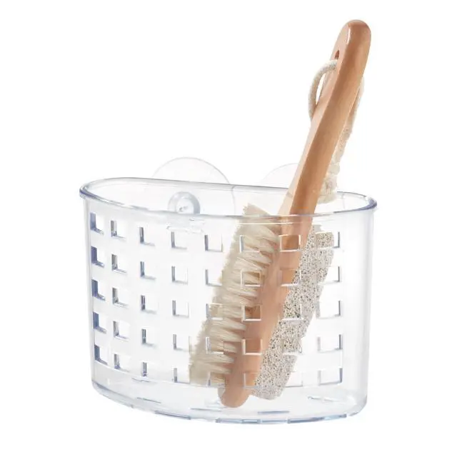 Alt view image 6 of 7 - Suction Cup Shower Caddy Basket, Clear