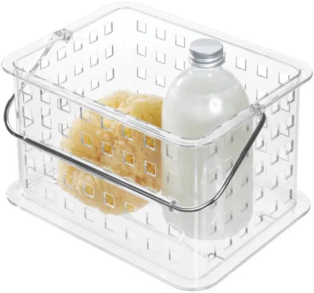 Main image of Small Clear Shower Caddy with Handle