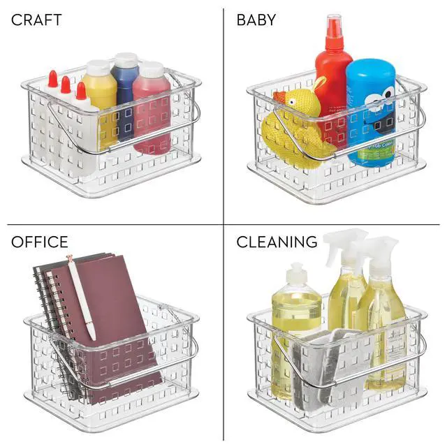 Alt view image 7 of 7 - Small Clear Shower Caddy with Handle