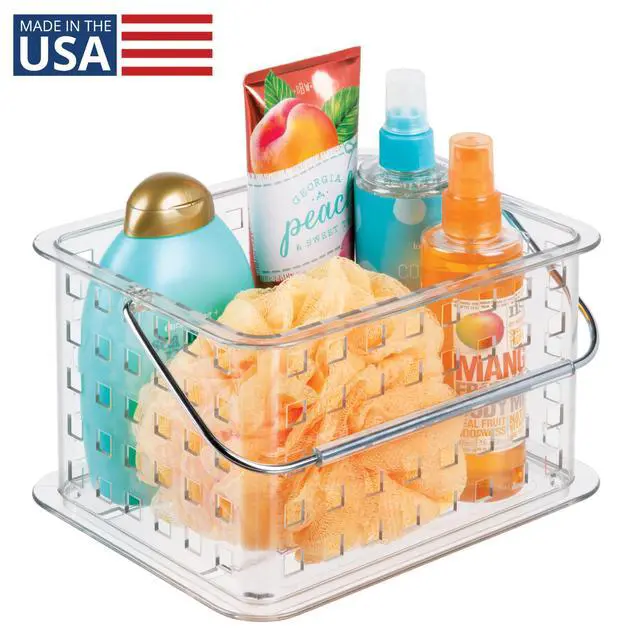 Alt view image 2 of 7 - Small Clear Shower Caddy with Handle