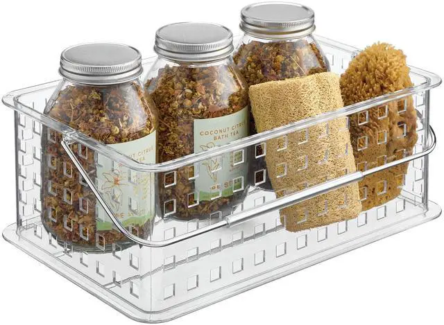 Main image of Large Stackable Shower Caddy Basket, Clear