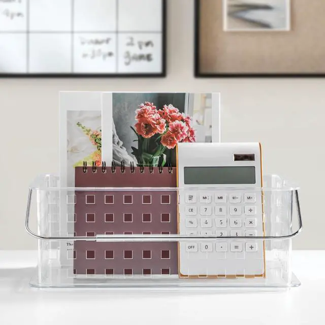 Alt view image 6 of 7 - Large Stackable Shower Caddy Basket, Clear