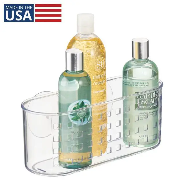 Alt view image 2 of 7 - Hanging Suction Shower Caddy Basket, Clear
