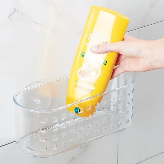 Alt view image 5 of 7 - Hanging Suction Shower Caddy Basket, Clear