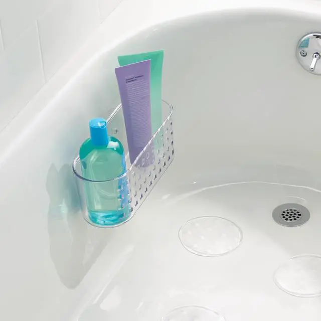 Alt view image 6 of 7 - Hanging Suction Shower Caddy Basket, Clear