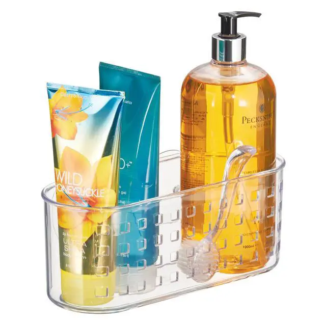 Alt view image 7 of 7 - Hanging Suction Shower Caddy Basket, Clear