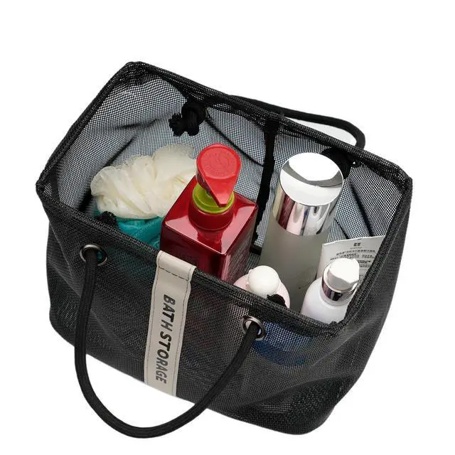 Alt view image 3 of 7 - Bath Storage Shower Caddy Organizer for Bathroom, College Dorm, Camp, Gym (Small Black)