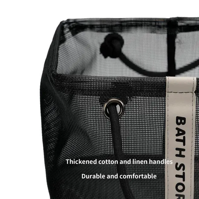 Alt view image 4 of 7 - Bath Storage Shower Caddy Organizer for Bathroom, College Dorm, Camp, Gym (Small Black)