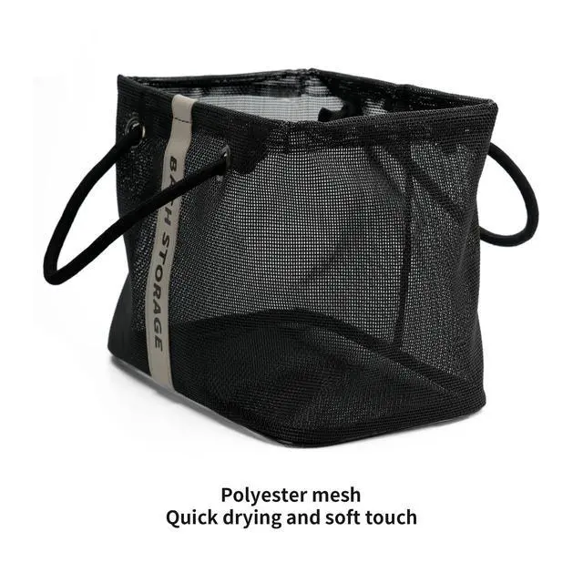 Alt view image 5 of 7 - Bath Storage Shower Caddy Organizer for Bathroom, College Dorm, Camp, Gym (Small Black)