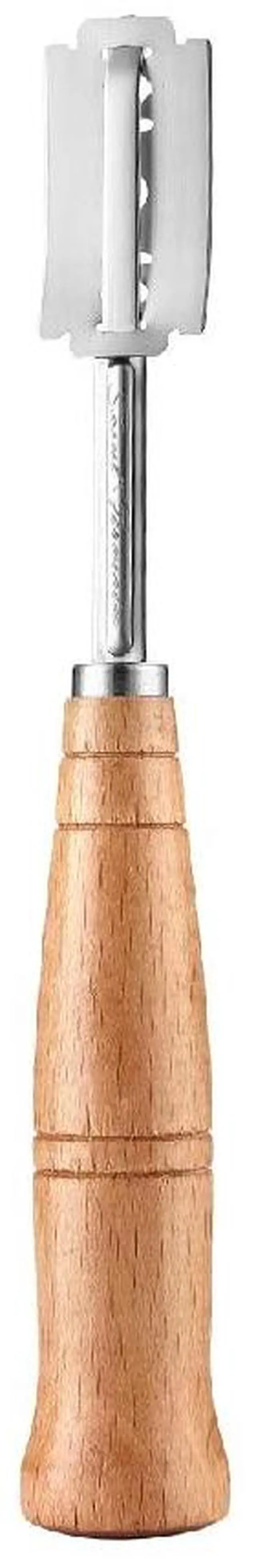 Alt view image 2 of 7 - " Premium Hand Crafted Bread Lame for Dough Scoring Knife, Lame Bread Tool for Sourdough Bread Slashing with 10 Blades Included with Replacement with Authentic Leather Protector Cover"