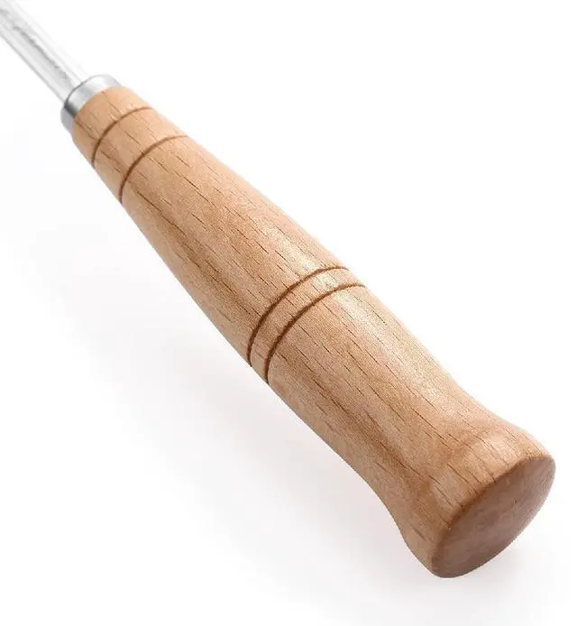 Alt view image 3 of 7 - " Premium Hand Crafted Bread Lame for Dough Scoring Knife, Lame Bread Tool for Sourdough Bread Slashing with 10 Blades Included with Replacement with Authentic Leather Protector Cover"