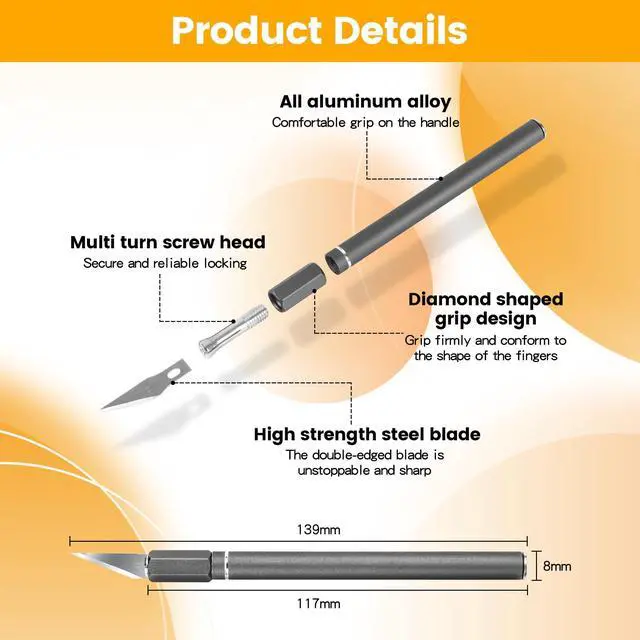 Alt view image 3 of 7 - Upgraded Bread Lame with 10 Blades - Professional sourdough Scoring Tool for bread scoring tool Safety Cover & Ergonomic Handle - Premium Bread Scoring Knife for Artisan Bread Making (1, Gray)
