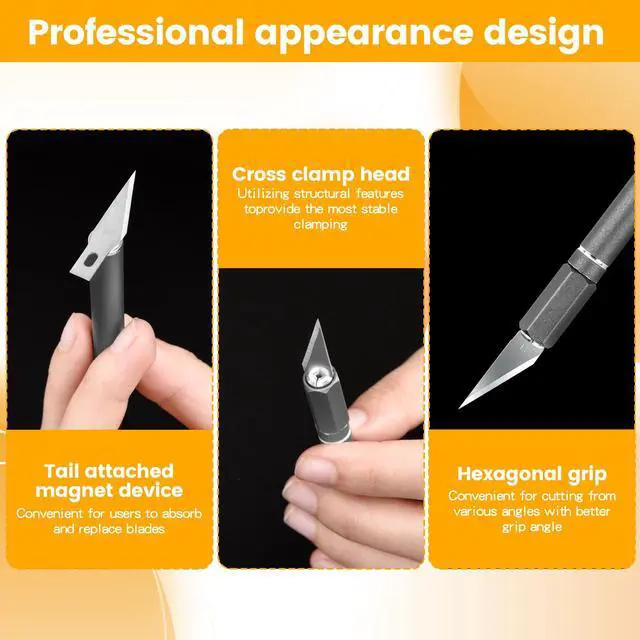 Alt view image 4 of 7 - Upgraded Bread Lame with 10 Blades - Professional sourdough Scoring Tool for bread scoring tool Safety Cover & Ergonomic Handle - Premium Bread Scoring Knife for Artisan Bread Making (1, Gray)