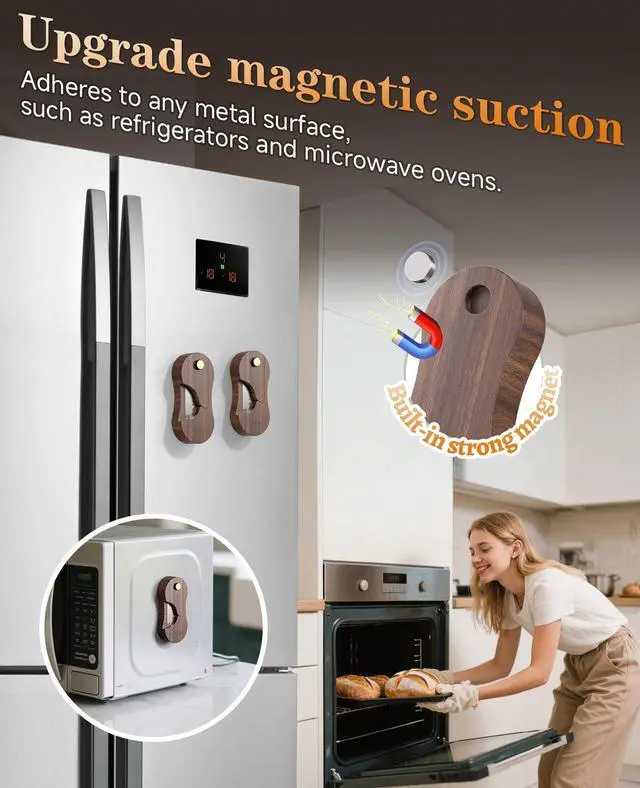Alt view image 3 of 7 - Bread Lame, Scoring Tool for Sourdough with 5 Retractable Razor Blades, Professional Dough Scorer with Magnetic Safety Design, Bread Slashing Tool, Sourdough Knife Supplies for Baking (Walnut)