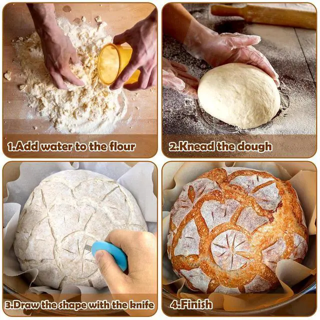 Alt view image 7 of 7 - Bread Lame Dough Scoring Tool,5 Pack Sourdough Scoring Tools,Bread Dough Cutter Slashing Razor Tool,Bread Baking & Making Tools Supplies Accessories