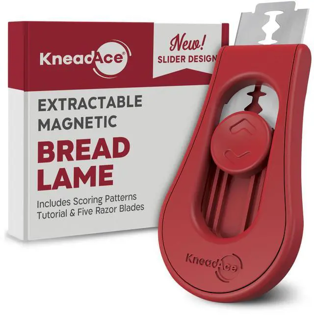 Main image of Upgraded Extractable & Magnetic Bread Lame Dough Scoring Tool - Professional Sourdough scoring tool for Sourdough Bread baking & Bread Making Tools - Scoring Patterns booklet & 5 Razor Blades