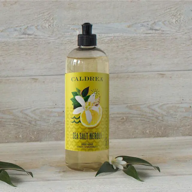 Alt view image 4 of 6 - Dish Soap, Biodegradable Dishwashing Liquid made with Soap Bark and Aloe Vera, Sea Salt Neroli, 16 oz