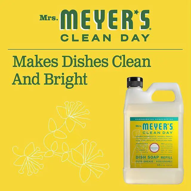 Alt view image 4 of 7 - CLEAN DAY Liquid Dish Soap Refill, Honeysuckle, 48 fl. oz
