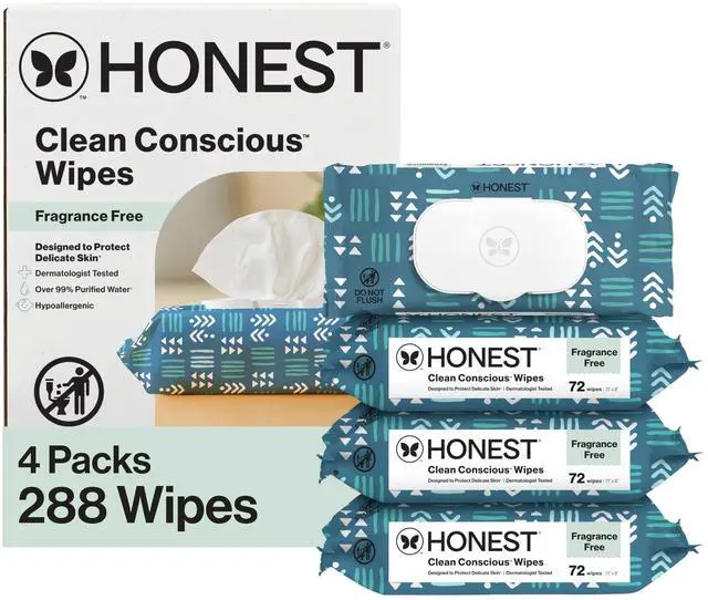 Main image of Hypoallergenic Multi-Use Baby Wipes for Sensitive Baby Skin, Balance Blues, 288 Count