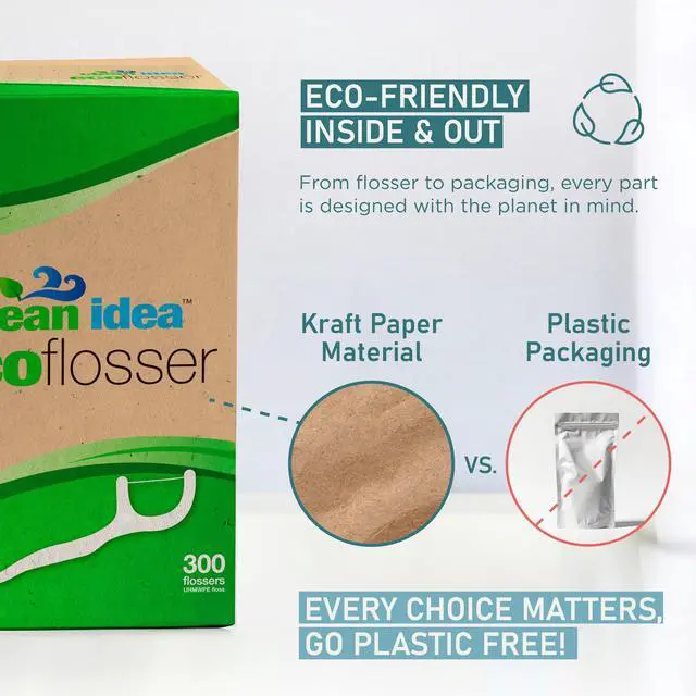 Alt view image 5 of 6 - EcoFlossers 300ct, Eco Friendly Flossers for Adults & Kids